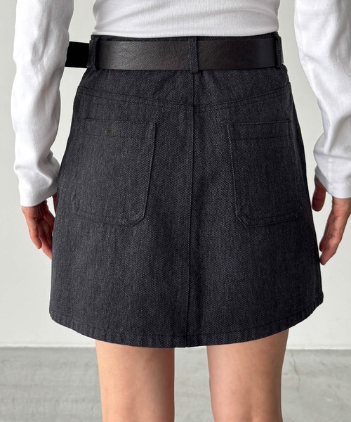 CANAL JEAN（キャナルジーン）の「diggity　ツイルミニスカート（スカート・レディース・ブラック・SMALL/MEDIUM）」の7枚目の写真