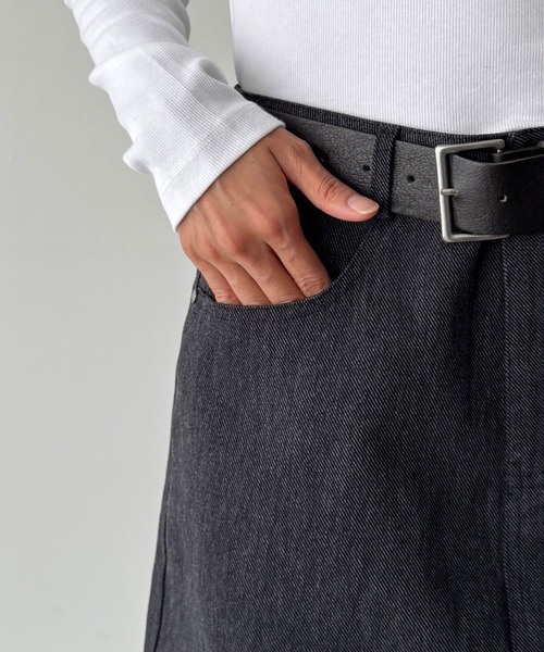 CANAL JEAN（キャナルジーン）の「diggity　ツイルミニスカート（スカート・レディース・ブラック・SMALL/MEDIUM）」の8枚目の写真