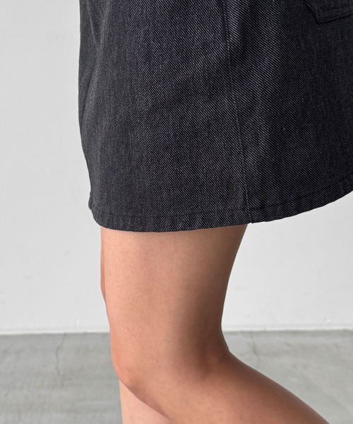 CANAL JEAN（キャナルジーン）の「diggity　ツイルミニスカート（スカート・レディース・ブラック・SMALL/MEDIUM）」の10枚目の写真