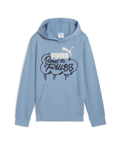 PUMA(プーマ)の「PUMA プーマ ボーイズ ミッド90S フーディ 120-160cm(パーカー・キッズ・ブラック/サックスブルー/ダークベージュ・160/120/130/140/150)」の3枚目の写真