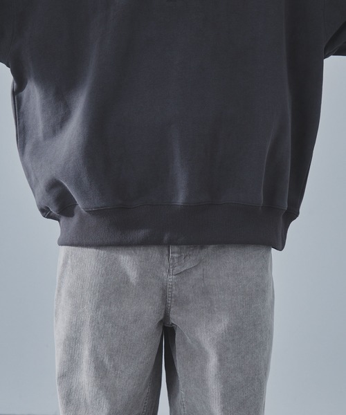 SLICK(スリック)の「【SLICK/スリック】Used Print Fleece Half Zip Polo/ユーズドプリントハーフジップポロ(ポロシャツ・メンズ・ブラック/ブラウン・3/2/1)」の14枚目の写真