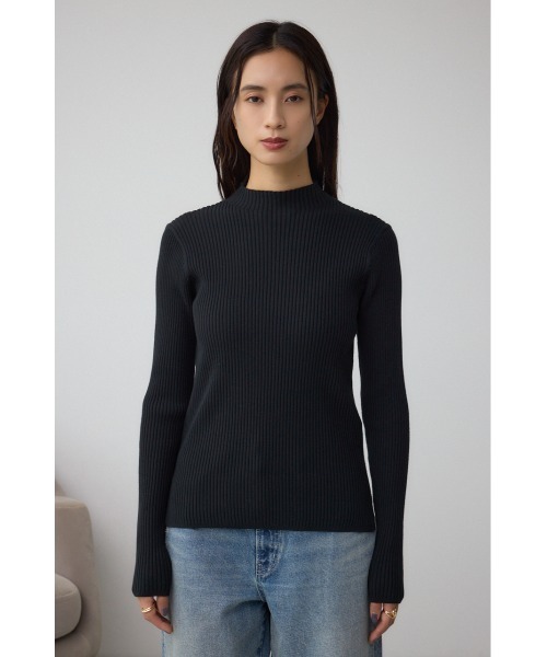 AZUL by moussy(アズールバイマウジー)の「VENUSハイネックリブニット(ニット/セーター・レディース・レッド/ライトグレー/アイボリー/ブラック・SMALL/MEDIUM)」の18枚目の写真