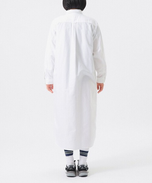 BEAMS BOY(ビームスボーイ)の「オックスフォード BD ワンピース ロングスリーブ(ワンピース・レディース・ホワイト/サックスブルー・ONE SIZE)」の21枚目の写真