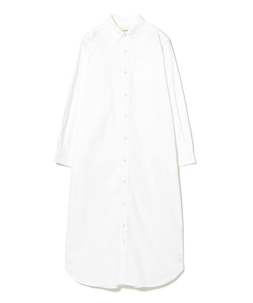 BEAMS BOY(ビームスボーイ)の「オックスフォード BD ワンピース ロングスリーブ(ワンピース・レディース・ホワイト/サックスブルー・ONE SIZE)」の22枚目の写真