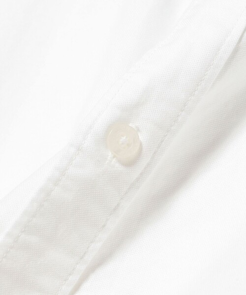 BEAMS BOY(ビームスボーイ)の「オックスフォード BD ワンピース ロングスリーブ(ワンピース・レディース・ホワイト/サックスブルー・ONE SIZE)」の4枚目の写真