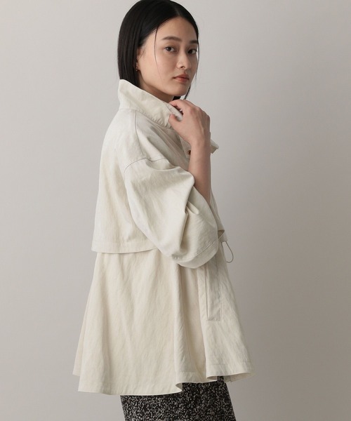 A part by（アパートバイ）の「2WAYスタンドブルゾン（ブルゾン・レディース・ブラック/ライトベージュ・FREE）」の7枚目の写真