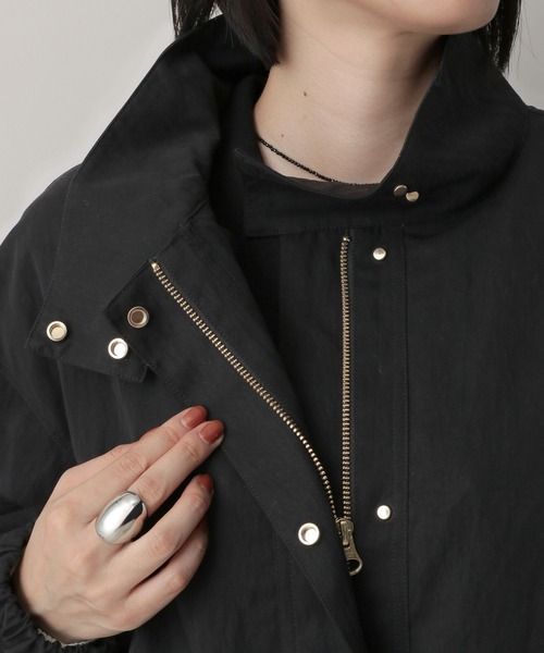 A part by（アパートバイ）の「2WAYスタンドブルゾン（ブルゾン・レディース・ブラック/ライトベージュ・FREE）」の21枚目の写真