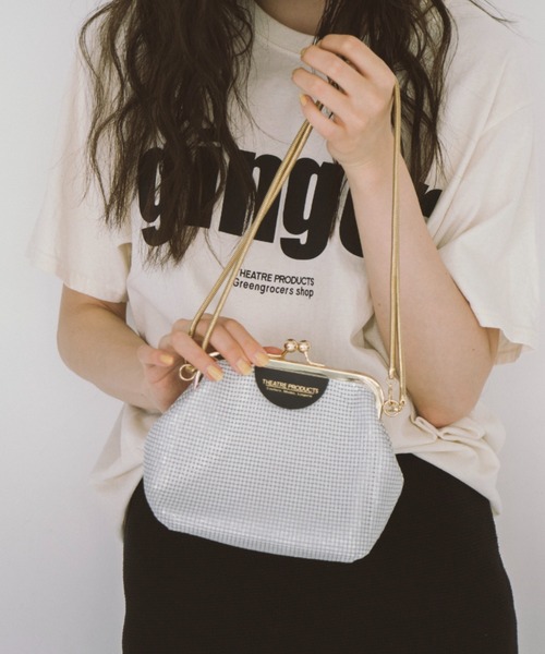 THEATRE PRODUCTS（シアタープロダクツ）の「メタルメッシュ2WAYﾊﾝﾄﾞﾊﾞｯｸﾞ（ショルダーバッグ・レディース・ブラック/ホワイト/ベージュ・FREE）」の2枚目の写真