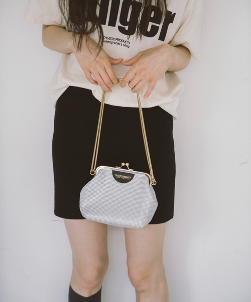 THEATRE PRODUCTS（シアタープロダクツ）の「メタルメッシュ2WAYﾊﾝﾄﾞﾊﾞｯｸﾞ（ショルダーバッグ・レディース・ブラック/ホワイト/ベージュ・FREE）」の7枚目の写真