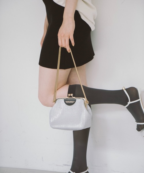THEATRE PRODUCTS（シアタープロダクツ）の「メタルメッシュ2WAYﾊﾝﾄﾞﾊﾞｯｸﾞ（ショルダーバッグ・レディース・ブラック/ホワイト/ベージュ・FREE）」の8枚目の写真