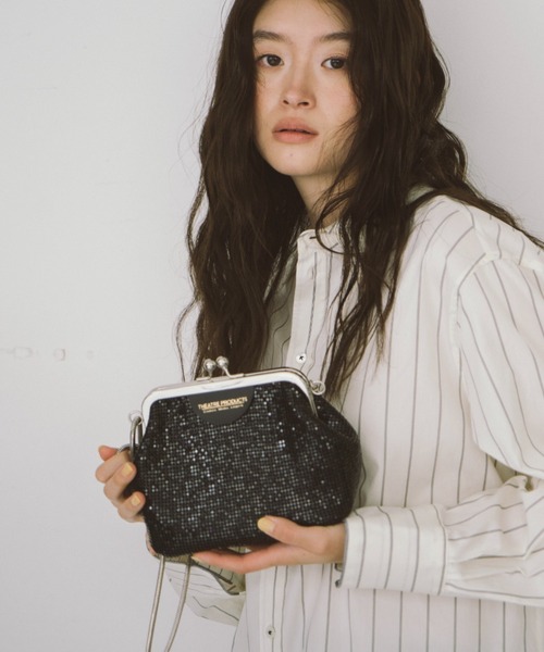 THEATRE PRODUCTS（シアタープロダクツ）の「メタルメッシュ2WAYﾊﾝﾄﾞﾊﾞｯｸﾞ（ショルダーバッグ・レディース・ブラック/ホワイト/ベージュ・FREE）」の13枚目の写真