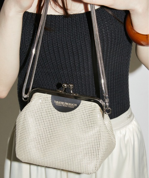 THEATRE PRODUCTS（シアタープロダクツ）の「メタルメッシュ2WAYﾊﾝﾄﾞﾊﾞｯｸﾞ（ショルダーバッグ・レディース・ブラック/ホワイト/ベージュ・FREE）」の12枚目の写真