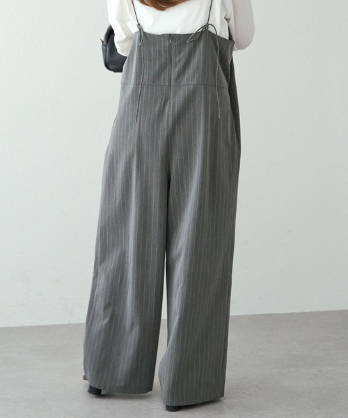 PUAL CE CIN（ピュアルセシン）の「タックサロペット（サロペット/オーバーオール・レディース・グレー系/ブラック・FREE）」の20枚目の写真