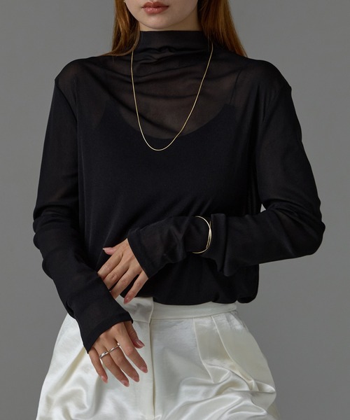 プリーツプリーズ　ナタリーレテコラボ　海の生物　ボトルネックカットソー　サイズ4 プリーツプリーズ ナタリーレテコラボ 海の生物 ボトルネック