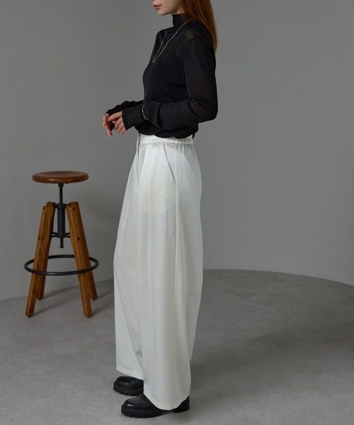 セール】ボトルネック シアートップス（Tシャツ/カットソー）｜r