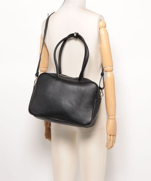 Scrap Book】ロングハンドル四角ボストンバッグ | 『Scrap Book