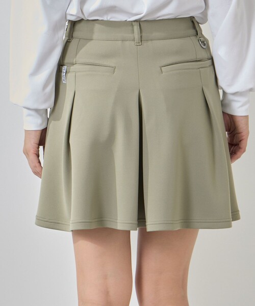 ジュンアンドロペ　ダンボールニットフレアースカート セットアップ対応】ダンボールニットタックフレアスカート