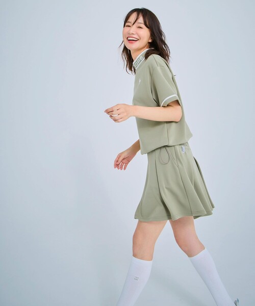 セットアップ対応】ダンボールニットタックフレアスカート（スカート