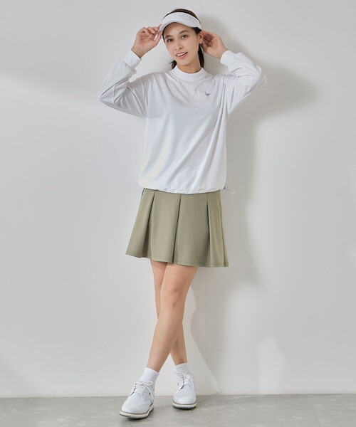 JUN&ROPE'（ジュンアンドロペ）の「【セットアップ対応】ダンボールニットタックフレアスカート（スカート・レディース・ダークブラウン/ブラック/オリーブ・M/L/S）」の11枚目の写真