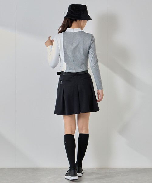 セットアップ対応】ダンボールニットタックフレアスカート（スカート