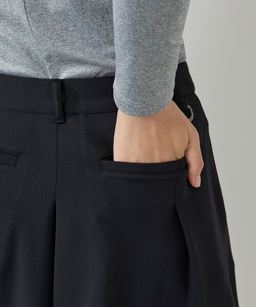 セットアップ対応】ダンボールニットタックフレアスカート（スカート