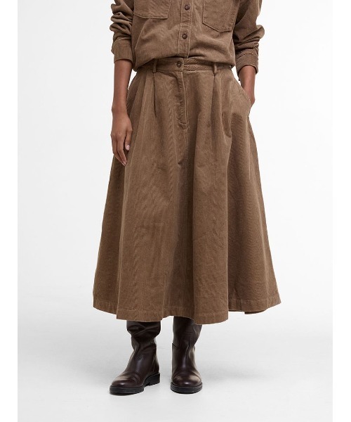 Barbour(バブアー)の「Yasminミディコーデュロイスカート(スカート・レディース・ベージュ・8/10)」の3枚目の写真