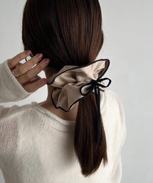 CAPRICIEUX LE'MAGE | 〈GOLDY/ゴールディ〉バイカラーサテンシュシュ(シュシュ)