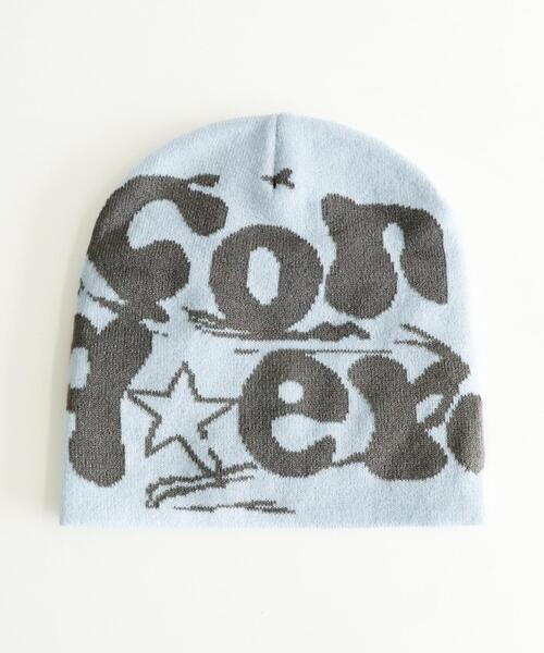 WEGO（ウィゴー）の「WEGO/グラフィティニットキャップ（ニットキャップ/ビーニー・レディース・ピンク/サックスブルー/ブラック・FREE）」の7枚目の写真