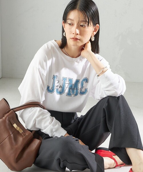 jj mercer（ジェイジェイマーサー）の「【SHIPS別注】J.J MERCER: ロングスリーブ TEE（Tシャツ/カットソー・レディース・ダークグレー/ブラウン/オフホワイト・ONE SIZE）」の10枚目の写真