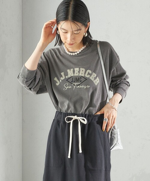 jj mercer（ジェイジェイマーサー）の「【SHIPS別注】J.J MERCER: ロングスリーブ TEE（Tシャツ/カットソー・レディース・ダークグレー/ブラウン/オフホワイト・ONE SIZE）」の16枚目の写真