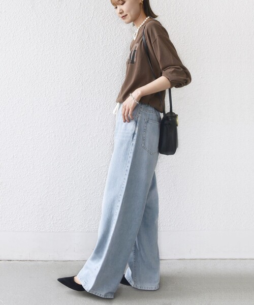 jj mercer（ジェイジェイマーサー）の「【SHIPS別注】J.J MERCER: ロングスリーブ TEE（Tシャツ/カットソー・レディース・ダークグレー/ブラウン/オフホワイト・ONE SIZE）」の21枚目の写真