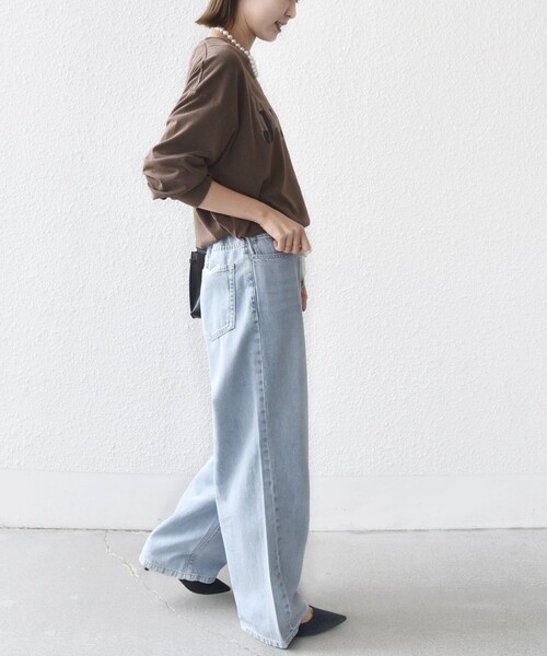 jj mercer（ジェイジェイマーサー）の「【SHIPS別注】J.J MERCER: ロングスリーブ TEE（Tシャツ/カットソー・レディース・ダークグレー/ブラウン/オフホワイト・ONE SIZE）」の22枚目の写真