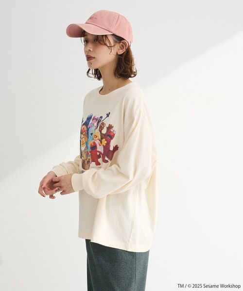 FRUIT OF THE LOOM（フルーツオブザルーム）の「セサミストリートミーツフルーツオブザルーム ロンTEE（Tシャツ/カットソー・レディース・ピンク/チャコールグレー/ホワイト系その他2・FREE）」の20枚目の写真