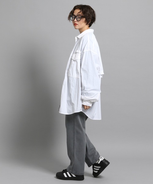 GEORGE'S（ジョージズ）の「フィッシングナイロンシャツ（シャツ/ブラウス・メンズ・モカ/ホワイト・MEDIUM/LARGE）」の4枚目の写真