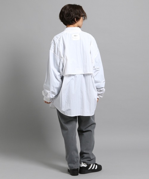 GEORGE'S（ジョージズ）の「フィッシングナイロンシャツ（シャツ/ブラウス・メンズ・モカ/ホワイト・MEDIUM/LARGE）」の5枚目の写真