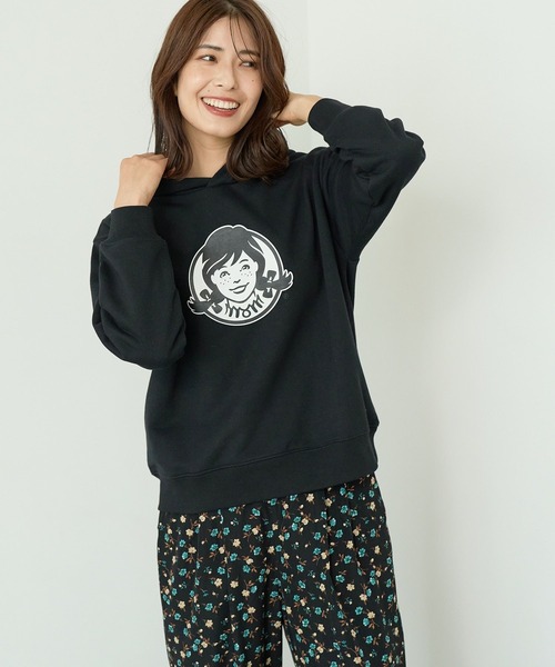 FOUND GOOD（ファウンドグッド）の「【Wendy’s】裏毛パーカー/31025208（パーカー・レディース・アイボリー/ブラック・M/S/L）」の2枚目の写真