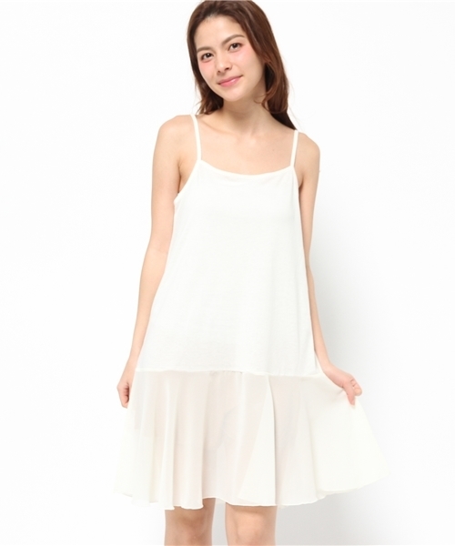 Chico（チコ）の「【who's who Chico】Vネック片畦ニットワンピースセット（ワンピース・レディース・グレー/アイボリー/ベージュ・FREE）」の14枚目の写真