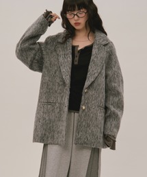 ロワンニュイ ジャケット グレー loin nuit 新品 shaggy coat / シャギーコート（テーラードジャケット）｜loin
