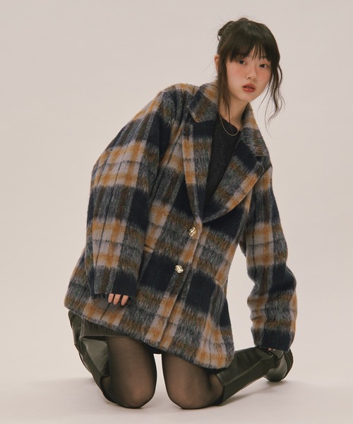 loin nuit ロワンニュイ シャギーコート shaggy coat / シャギーコート（テーラードジャケット）｜loin