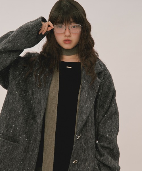 loin nuit shaggy coat / シャギーコート shaggy coat / シャギーコート（テーラードジャケット）｜loin