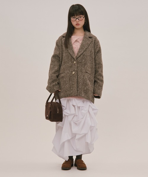 完売商品【ロワンニュイ/loin nuit】シャギーコート shaggy coat / シャギーコート（テーラードジャケット）｜loin