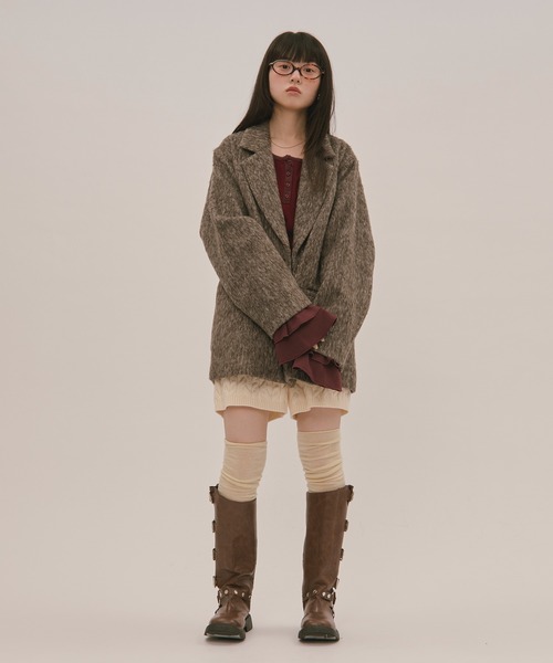完売商品【ロワンニュイ/loin nuit】シャギーコート loin nuit（ロワンニュイ）の「shaggy coat / シャギーコート