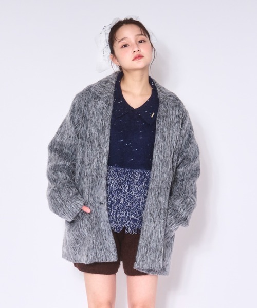 ⭐︎bluelea Shaggy coat ブルレア　シャギーコート shaggy coat / シャギーコート（テーラードジャケット）｜loin nuit