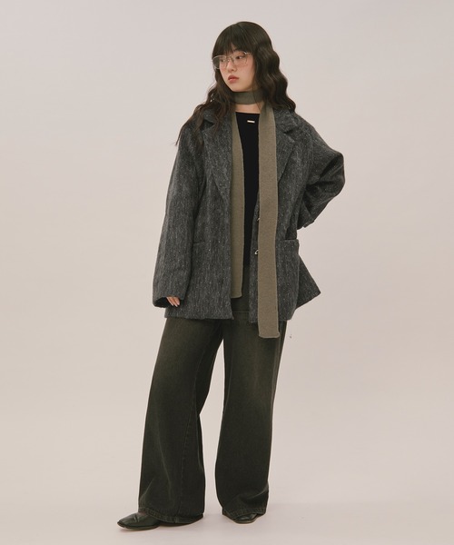 loin nuit shaggy coat / シャギーコート shaggy coat / シャギーコート（テーラードジャケット）｜loin