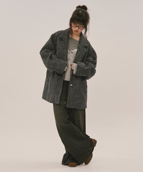 セール】shaggy coat / シャギーコート（テーラードジャケット）｜loin