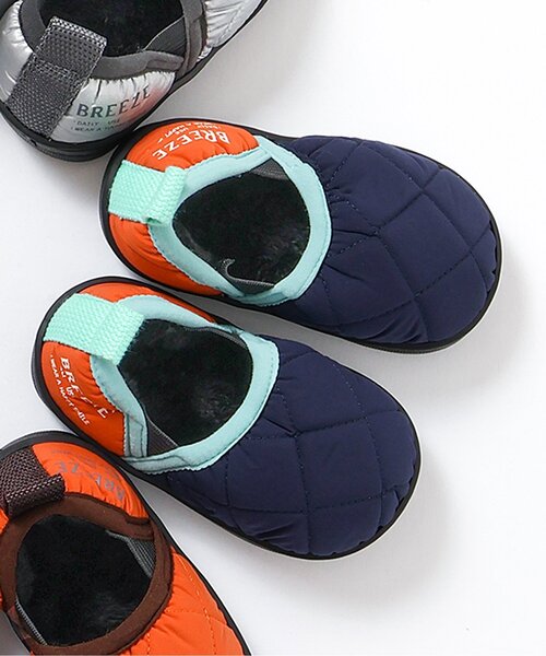 BREEZE（ブリーズ）の「キルトシューズ（スニーカー・キッズ・ブラック/シルバー/オレンジ/ネイビー/ベージュ・15 /14/16/17/18/19）」の3枚目の写真