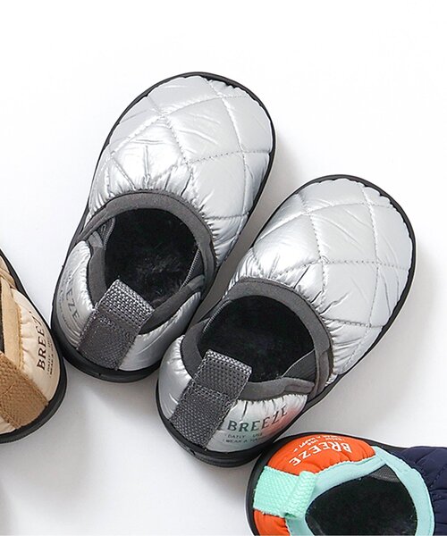 BREEZE（ブリーズ）の「キルトシューズ（スニーカー・キッズ・ブラック/シルバー/オレンジ/ネイビー/ベージュ・15 /14/16/17/18/19）」の5枚目の写真