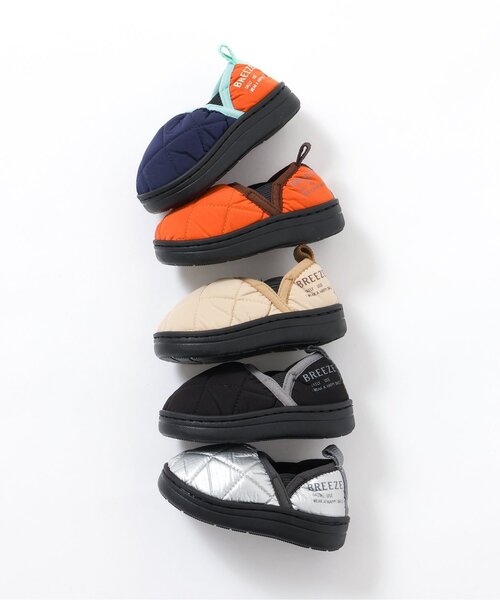 BREEZE（ブリーズ）の「キルトシューズ（スニーカー・キッズ・ブラック/シルバー/オレンジ/ネイビー/ベージュ・15 /14/16/17/18/19）」の10枚目の写真