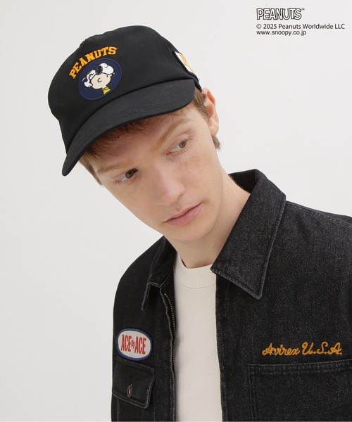 PEANUTS（ピーナッツ）の「《AVIREX × PEANUTS》WORK CAP / ワークキャップ / ピーナッツ / アヴィレックス（キャップ・メンズ・ブラック/ブラウン・FREE）」の17枚目の写真