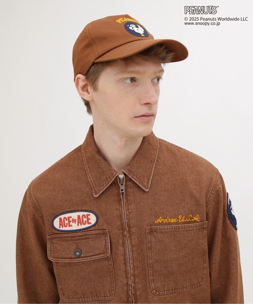 PEANUTS（ピーナッツ）の「《AVIREX × PEANUTS》WORK CAP / ワークキャップ / ピーナッツ / アヴィレックス（キャップ・メンズ・ブラック/ブラウン・FREE）」の8枚目の写真